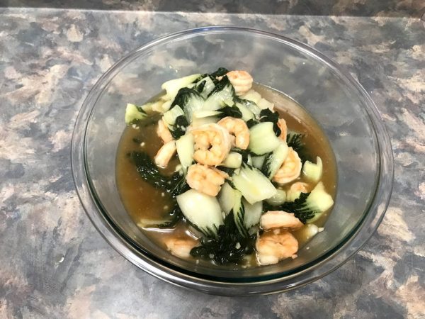garlicky-shrimp Shrimp and Baby Bok Choy with oyster sauce