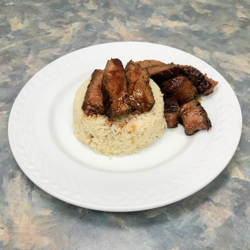 grilled Korean flank steak