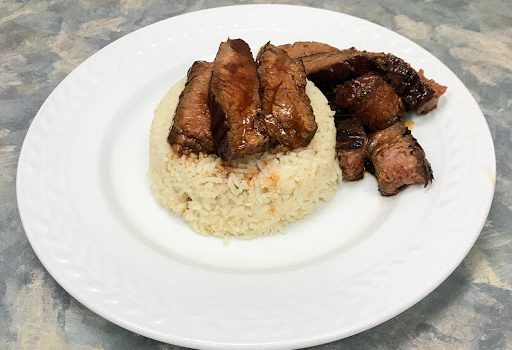 grilled Korean flank steak