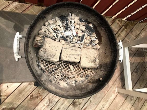 2 zone fire in kettle grill