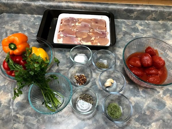 chicken cacciatore ingredients