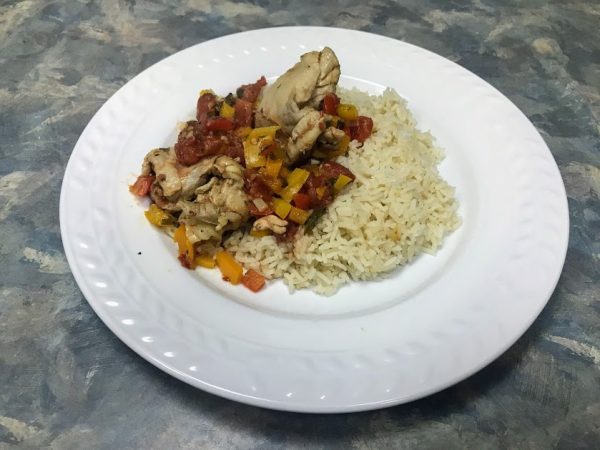 chicken-cacciatore chicken cacciatore served over rice