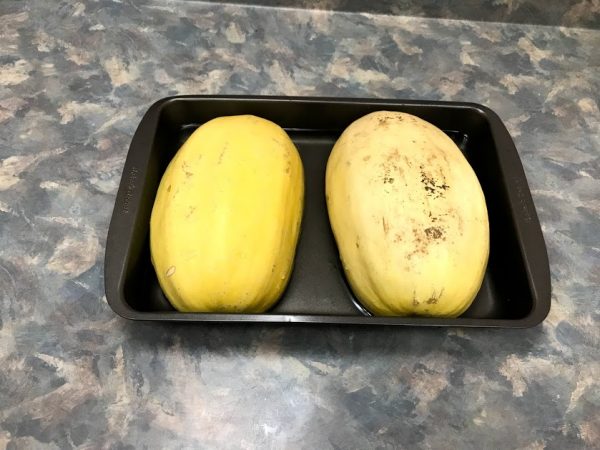 squash-pan-1 ready to cook spaghetti squash in one pan