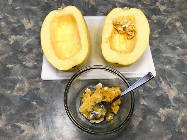 squash-seed-2 Scraping seeds from Spaghetti squash