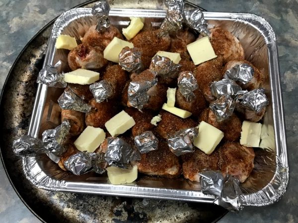 buttering chicken lollipops