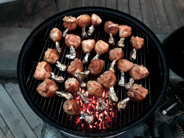 second smoke of Chicken Lollipops