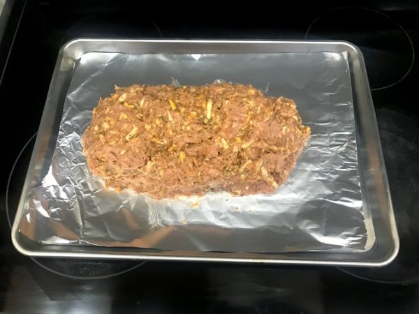 formed keto chicken meatloaf