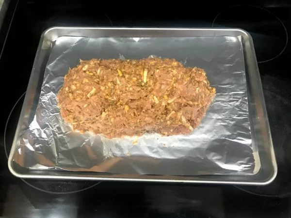formed keto chicken meatloaf