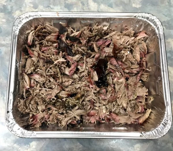 smoked pulled lamb leg