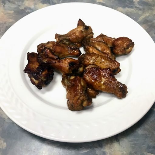 Molasses and soy chicken wings