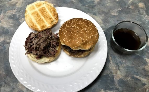 Smoked pulled lamb