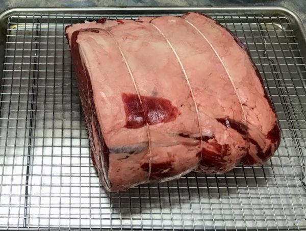 prime-rib prime rib ready to be salted