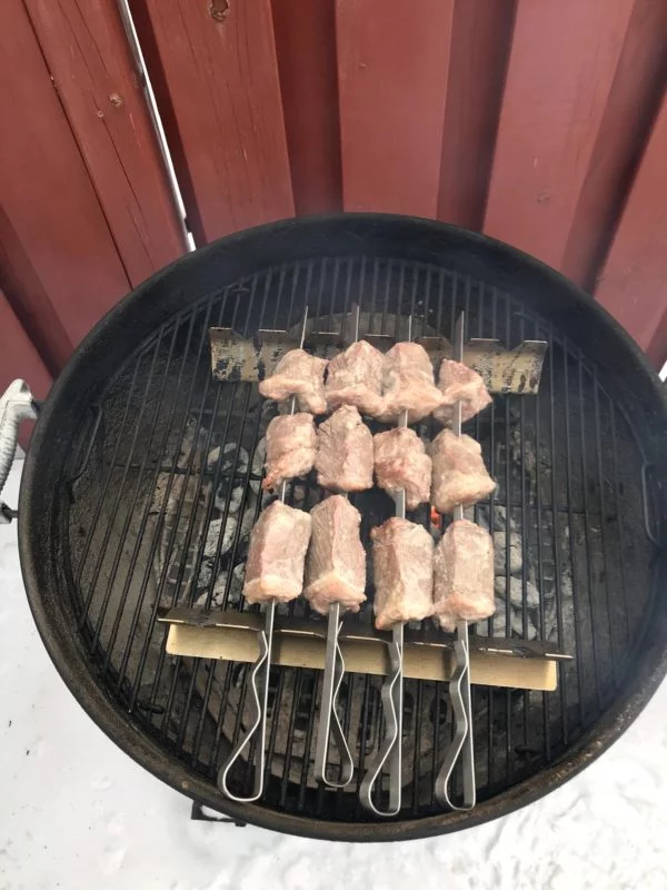 raw brazilian garlic steak